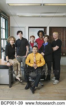 Stock Photograph - a group of seven 
young colleagues 
in an office. 
fotosearch - search 
stock photos, 
pictures, images, 
and photo clipart