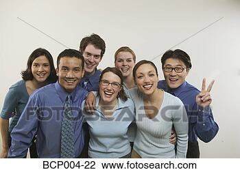 Stock Photo - studio portrait 
of seven business 
colleagues. fotosearch 
- search stock 
photos, pictures, 
images, and photo 
clipart