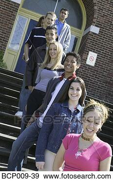 Stock Photograph - portrait of high 
school kids. fotosearch 
- search stock 
photos, pictures, 
images, and photo 
clipart