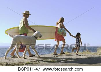 Picture - a family heading 
to the beach. 
fotosearch - search 
stock photos, 
pictures, images, 
and photo clipart