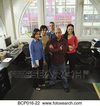 Stock Photo - five young business 
colleagues in 
their office. 
fotosearch - search 
stock photos, 
pictures, images, 
and photo clipart
