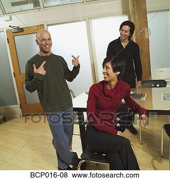 Stock Photo - group of three 
business colleagues. 
fotosearch - search 
stock photos, 
pictures, images, 
and photo clipart