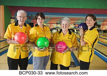 Stock Photo - portrait of a 
bowling team. 
fotosearch - search 
stock photos, 
pictures, images, 
and photo clipart