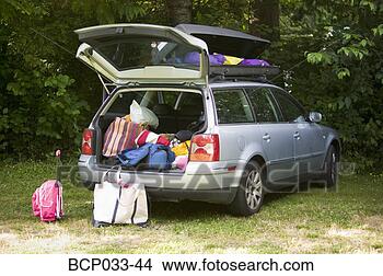 Stock Photo - car packed with 
luggage. fotosearch 
- search stock 
photos, pictures, 
images, and photo 
clipart