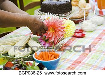 Stock Image - setting the table 
for a picnic. 
fotosearch - search 
stock photos, 
pictures, images, 
and photo clipart