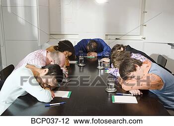 Stock Photo - colleagues asleep 
at conference 
table. fotosearch 
- search stock 
photos, pictures, 
images, and photo 
clipart
