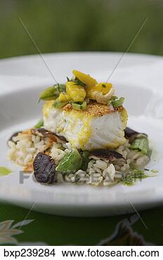 Stock Photo - white fish entree. 
fotosearch - search 
stock photos, 
pictures, images, 
and photo clipart