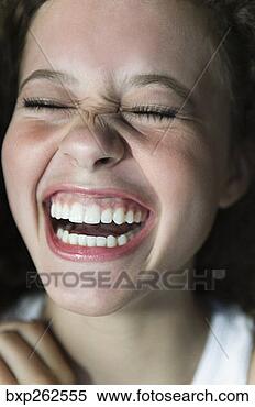 Stock Image - teenage girl laughing. 
fotosearch - search 
stock photos, 
pictures, images, 
and photo clipart