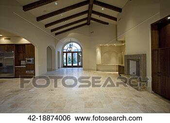 Stock Photo - kitchen and great 
room in new house. 
fotosearch - search 
stock photos, 
pictures, images, 
and photo clipart