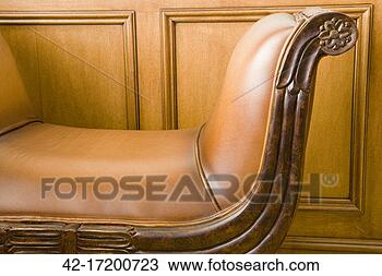 Stock Photo - detail of elegant 
leather bench. 
fotosearch - search 
stock photos, 
pictures, images, 
and photo clipart