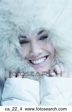 Stock Photo - beautiful woman 
in winter coat. 
fotosearch - search 
stock photos, 
pictures, images, 
and photo clipart