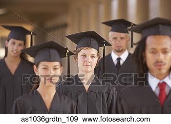 Stock Photograph - college students 
in cap and gown. 
fotosearch - search 
stock photos, 
pictures, images, 
and photo clipart