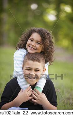 Stock Photo - portrait of girl 
and boy. fotosearch 
- search stock 
photos, pictures, 
images, and photo 
clipart