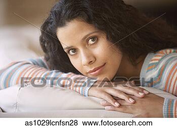 Stock Photo - portrait of young 
woman. fotosearch 
- search stock 
photos, pictures, 
images, and photo 
clipart