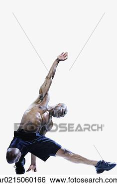 Stock Photo - african man stretching, 
edmonds, washington, 
united states. 
fotosearch - search 
stock photos, 
pictures, images, 
and photo clipart