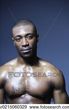 Stock Photograph - african man sweating, 
edmonds, washington, 
united states. 
fotosearch - search 
stock photos, 
pictures, images, 
and photo clipart