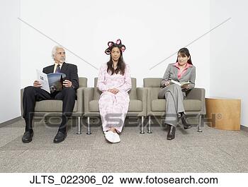 Stock Photo - hispanic woman 
in pajamas and 
curlers sitting 
next to business. 
fotosearch - search 
stock photos, 
pictures, images, 
and photo clipart