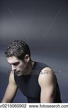 Stock Photo - man sweating, 
edmonds, washington, 
united states. 
fotosearch - search 
stock photos, 
pictures, images, 
and photo clipart