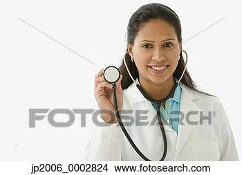 Stock Photo - studio shot of 
a female colombian 
doctor. fotosearch 
- search stock 
photos, pictures, 
images, and photo 
clipart