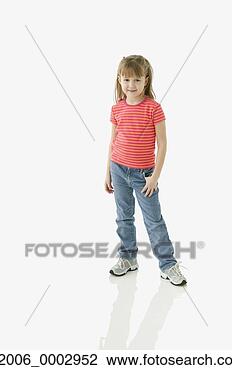 Stock Photo - studio shot of 
young girl smiling. 
fotosearch - search 
stock photos, 
pictures, images, 
and photo clipart
