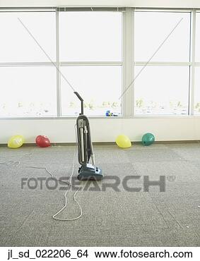 Stock Photo - vacuum in an office 
room with balloons 
on the floor, 
 redwood city. 
fotosearch - search 
stock photos, 
pictures, images, 
and photo clipart