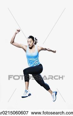 Picture - woman running, 
edmonds, washington, 
united states. 
fotosearch - search 
stock photos, 
pictures, images, 
and photo clipart