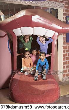 Stock Photo - group of young 
children on play 
structure. fotosearch 
- search stock 
photos, pictures, 
images, and photo 
clipart