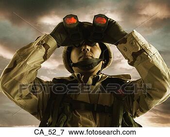 Picture - male soldier using 
binoculars. fotosearch 
- search stock 
photos, pictures, 
images, and photo 
clipart