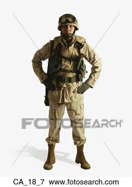 Picture - studio shot of 
male soldier. 
fotosearch - search 
stock photos, 
pictures, images, 
and photo clipart
