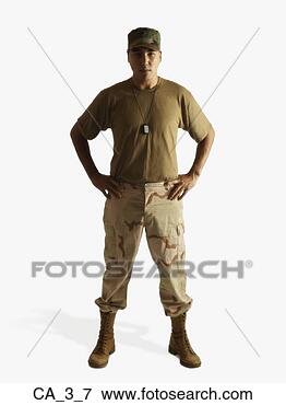 Picture - studio shot of 
male soldier. 
fotosearch - search 
stock photos, 
pictures, images, 
and photo clipart