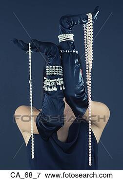 Picture - woman wearing 
gloves and pearls. 
fotosearch - search 
stock photos, 
pictures, images, 
and photo clipart