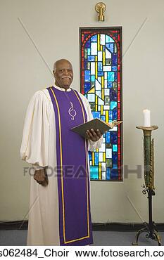 Stock Image - senior african 
in church choir 
gown. fotosearch 
- search stock 
photos, pictures, 
images, and photo 
clipart