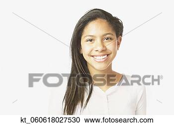 Stock Photography - studio shot of 
african girl smiling. 
fotosearch - search 
stock photos, 
pictures, images, 
and photo clipart