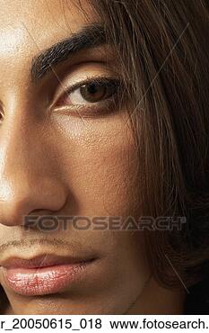 Stock Photo - extreme close 
up of middle eastern 
man's face. fotosearch 
- search stock 
photos, pictures, 
images, and photo 
clipart