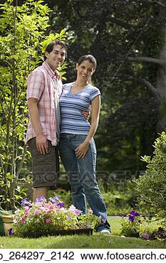 Stock Photo - portrait of hispanic 
couple in garden. 
fotosearch - search 
stock photos, 
pictures, images, 
and photo clipart