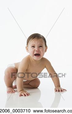 Stock Photography - studio shot of 
baby crying. fotosearch 
- search stock 
photos, pictures, 
images, and photo 
clipart