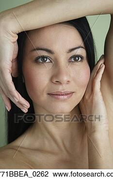 Stock Photo - asian woman with 
hands framing 
face. fotosearch 
- search stock 
photos, pictures, 
images, and photo 
clipart