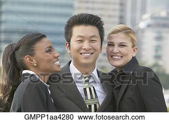 Stock Photography - multi-ethnic businesspeople 
outdoors. fotosearch 
- search stock 
photos, pictures, 
images, and photo 
clipart