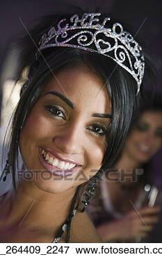 Picture - portrait of hispanic 
bachelorette wearing 
tiara. fotosearch 
- search stock 
photos, pictures, 
images, and photo 
clipart
