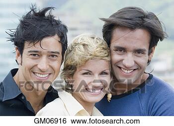 Stock Photo - portrait of multi-ethnic 
friends outdoors. 
fotosearch - search 
stock photos, 
pictures, images, 
and photo clipart