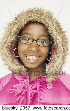 Picture - african girl wearing 
fur trimmed hood. 
fotosearch - search 
stock photos, 
pictures, images, 
and photo clipart