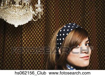 Stock Photography - mixed race woman 
wearing headband. 
fotosearch - search 
stock photos, 
pictures, images, 
and photo clipart