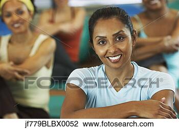 Stock Photo - multi-ethnic women 
in exercise class. 
fotosearch - search 
stock photos, 
pictures, images, 
and photo clipart