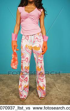Stock Photo - young woman wearing 
rubber gloves 
and pajamas. fotosearch 
- search stock 
photos, pictures, 
images, and photo 
clipart