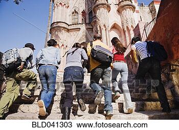 Stock Photo - hispanic college 
students walking 
up steps. fotosearch 
- search stock 
photos, pictures, 
images, and photo 
clipart