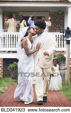 Stock Photo - african american 
newlyweds kissing. 
fotosearch - search 
stock photos, 
pictures, images, 
and photo clipart