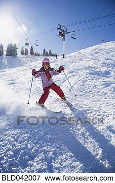 Picture - asian girl skiing. 
fotosearch - search 
stock photos, 
pictures, images, 
and photo clipart