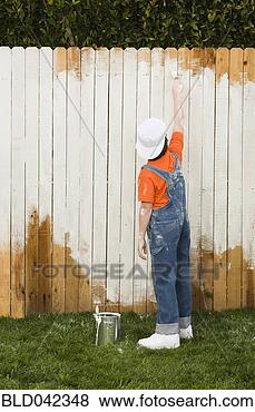 Stock Photo - mixed race boy 
painting fence. 
fotosearch - search 
stock photos, 
pictures, images, 
and photo clipart