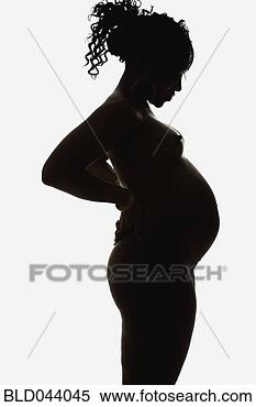 Stock Image - silhouette of 
pregnant nude 
african american 
woman. fotosearch 
- search stock 
photos, pictures, 
images, and photo 
clipart