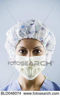Stock Photo - african american 
female medial 
professional wearing 
surgical mask. 
fotosearch - search 
stock photos, 
pictures, images, 
and photo clipart